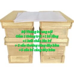 [Nhi VTO] Trọn Bộ Thùng Kế Ong Nội (Đầy Đủ Phụ Kiện)