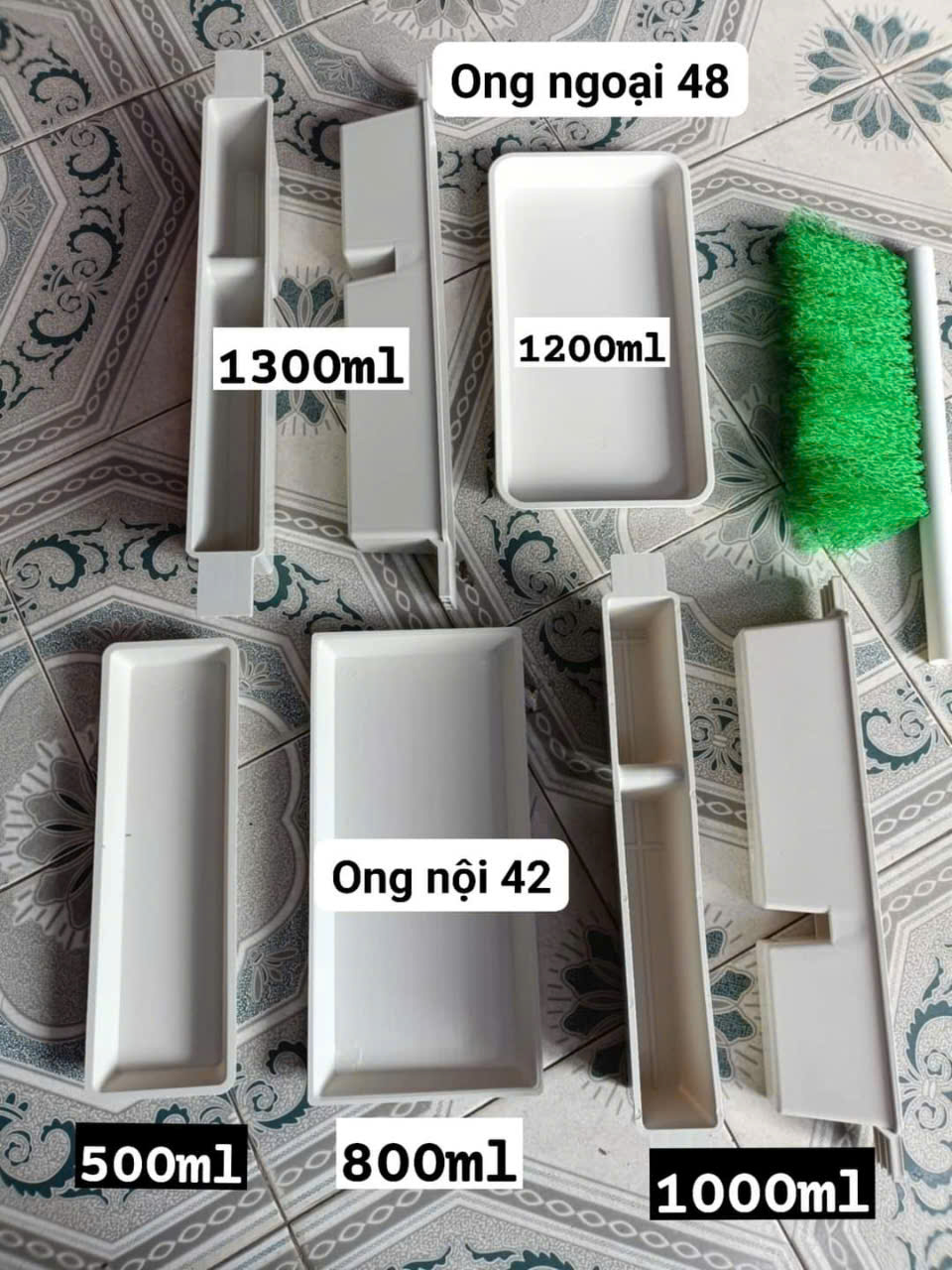 Combo 10 Máng cho ong ăn để dưới đáy thùng loại 500ml,800ml và 1200ml - Ảnh 10